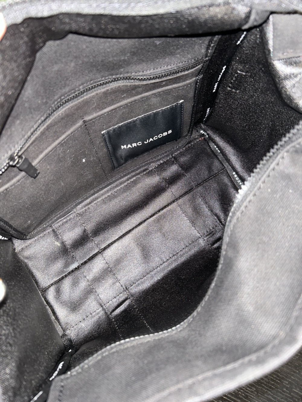 Marc Jacobs Black 'The Tote Bag' Canvas Duffel - Picture 13 of 17